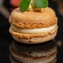 Macaron chèvre figue