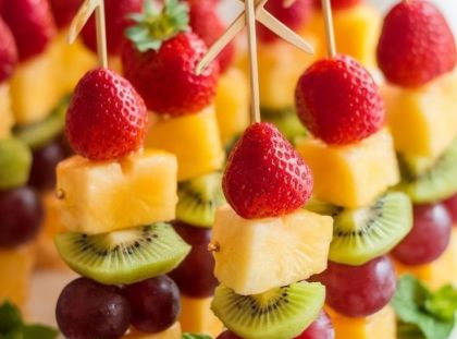 Plateau de mini-brochettes...